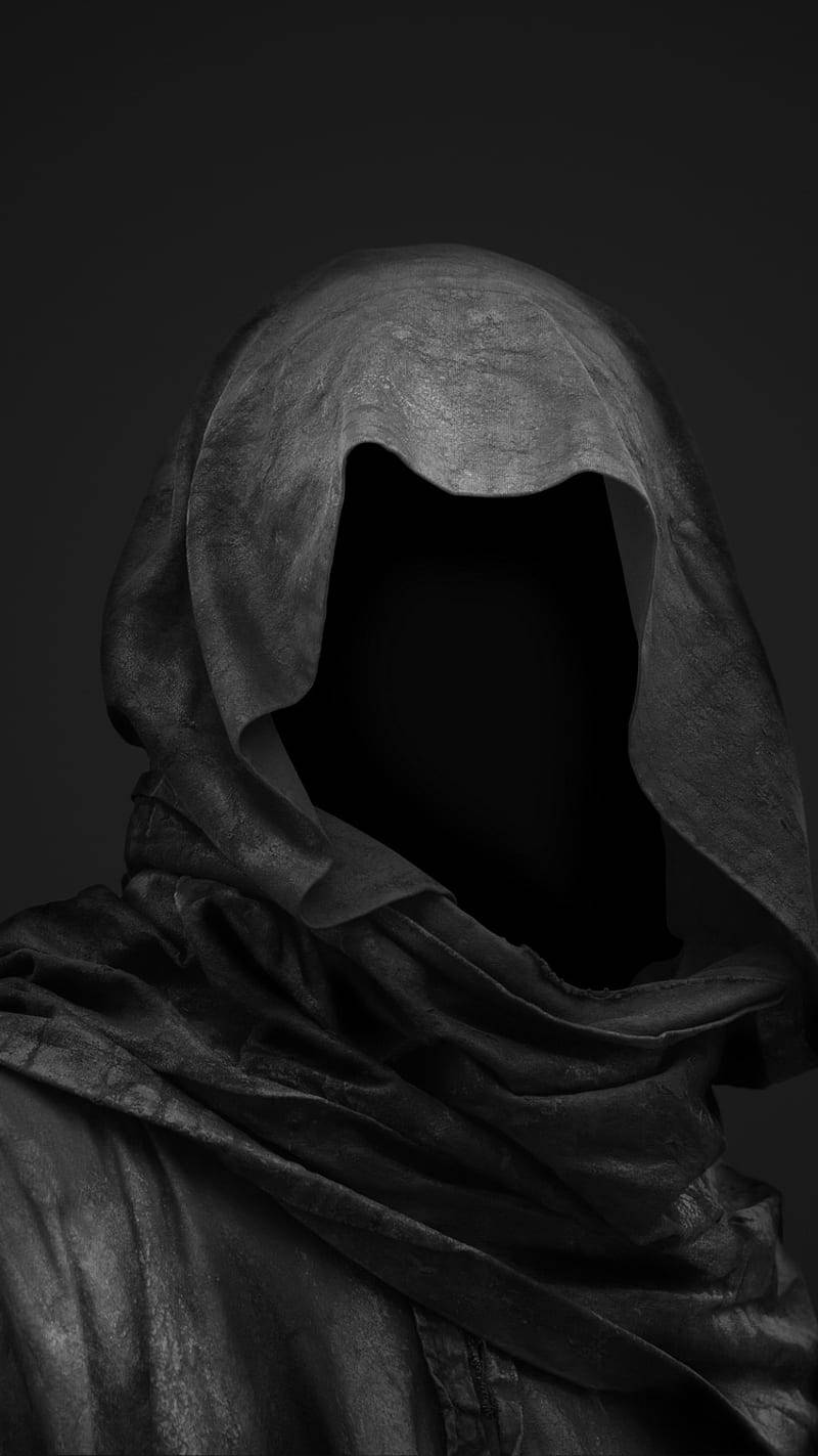 Download Black Horror Of Faceless Grim Reaper Wallpaper 