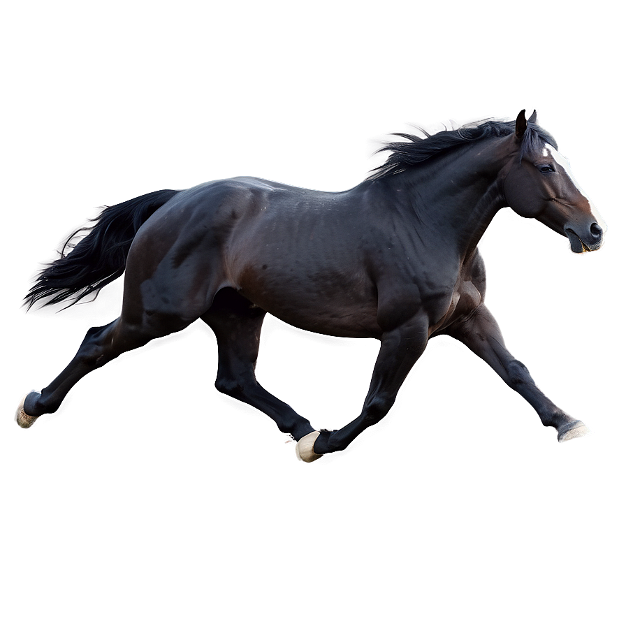 Black Horse In Motion Png Oyv PNG