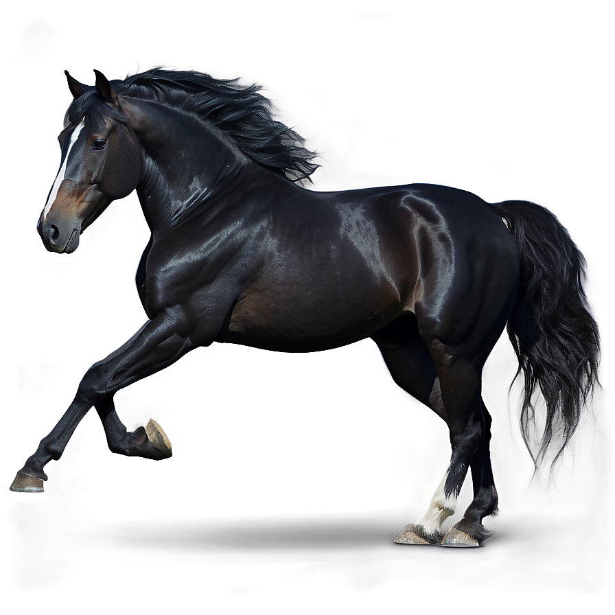 Black Horse On White Background Png Ayc PNG