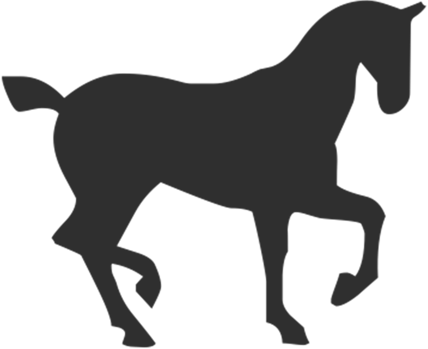 Black Horse Silhouette PNG
