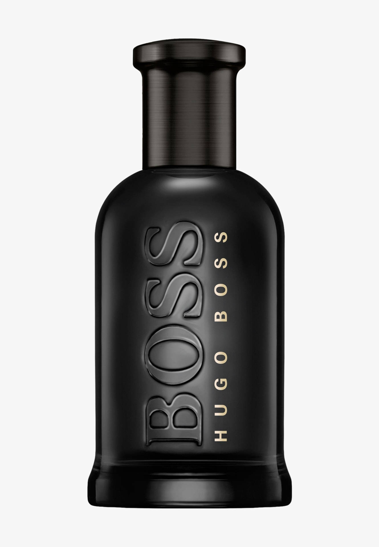 Botellade Perfume Negro Hugo Boss Fondo de pantalla