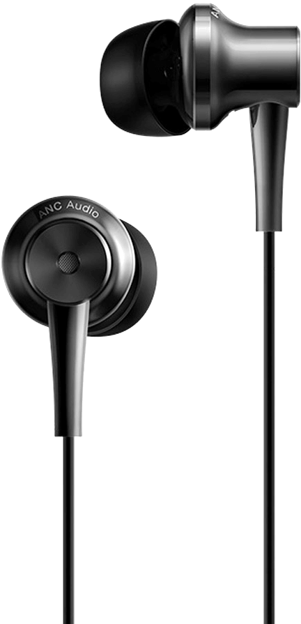 Black In Ear A N C Headphones PNG