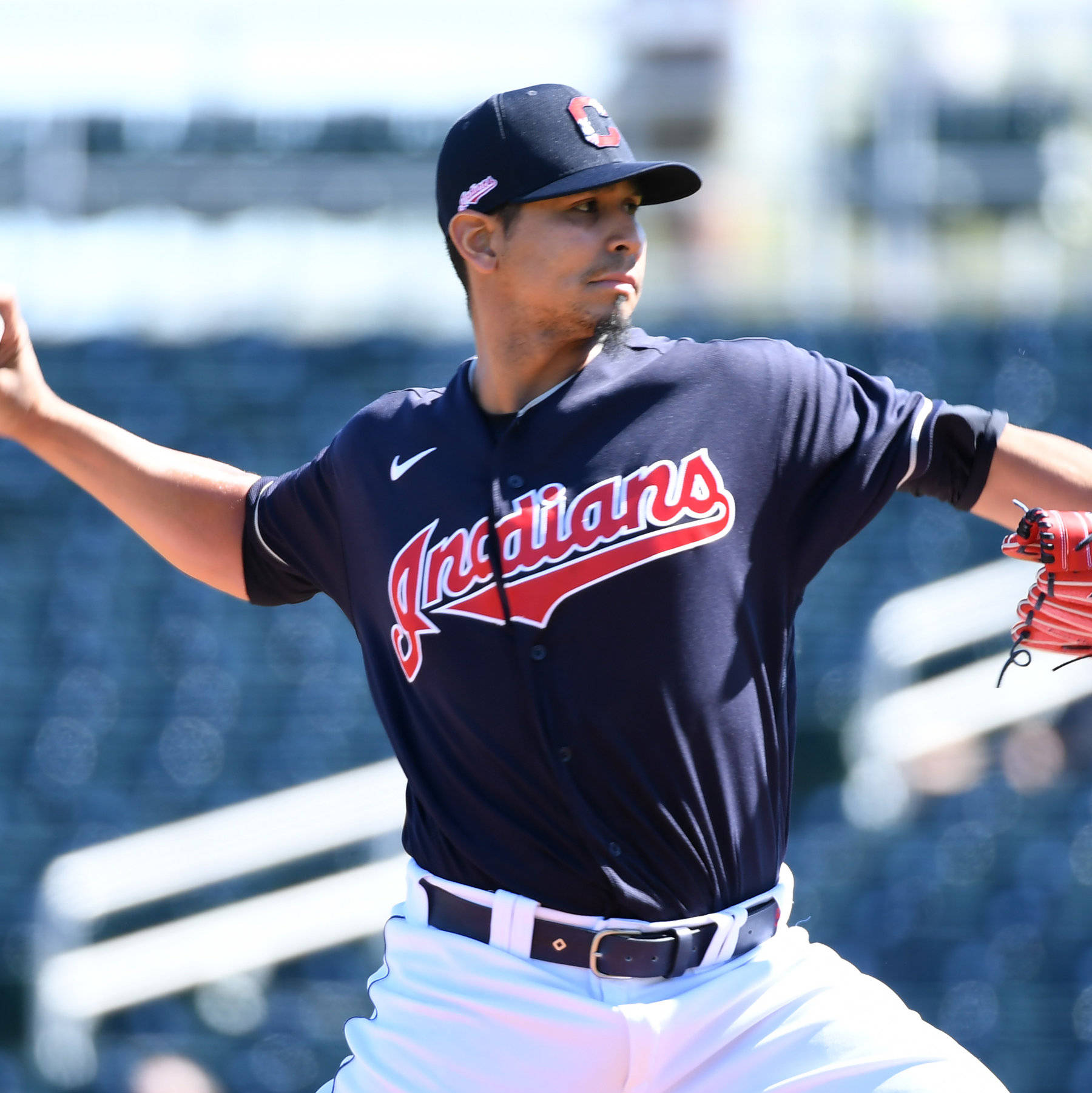 Black Indians Cleveland Carlos Carrasco Wallpaper