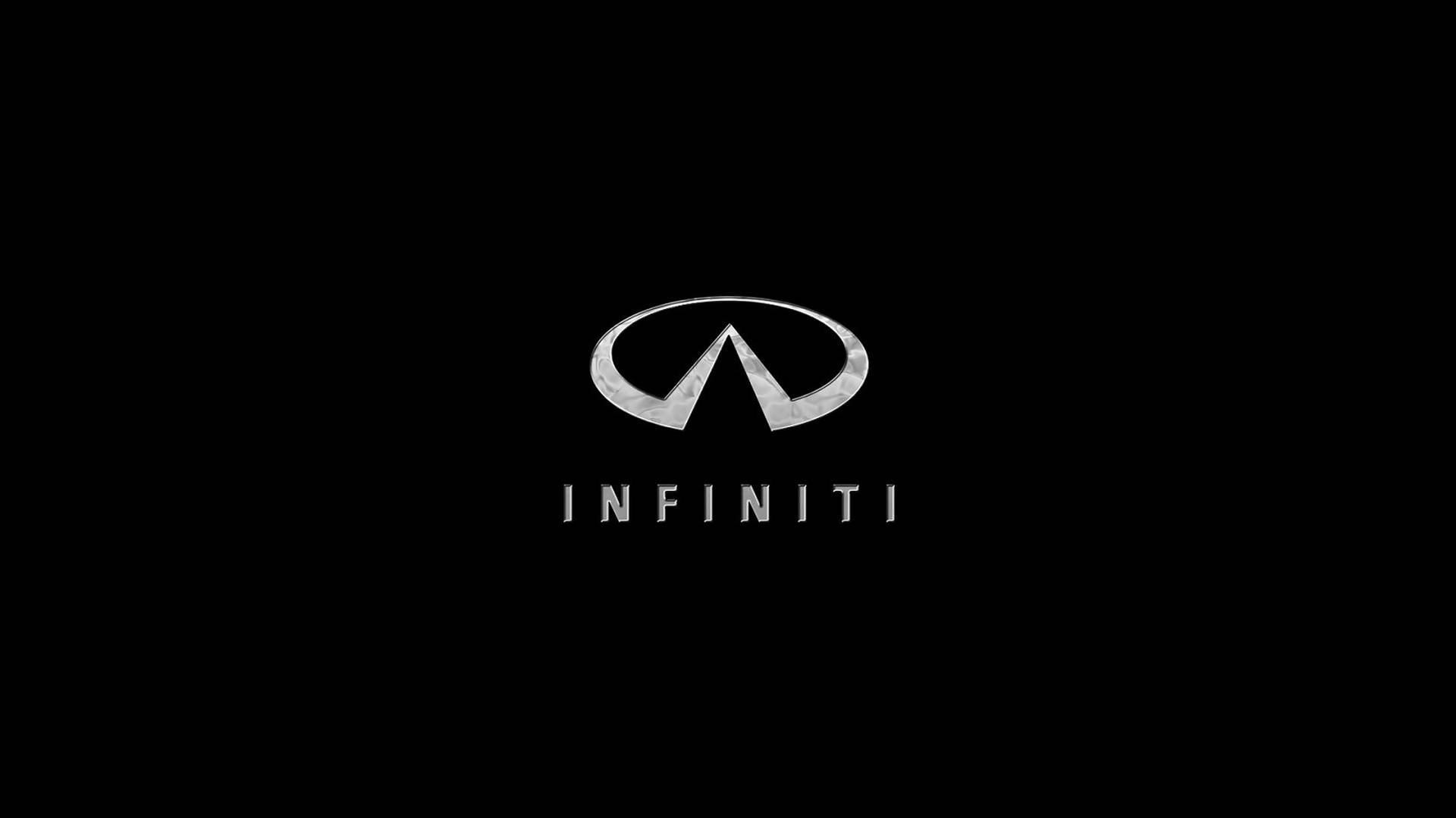 Stylish Black Infiniti Logo Wallpaper
