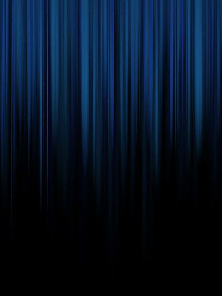 Black Ipad With Blue Stripes In Curtain Effect Wallpaper