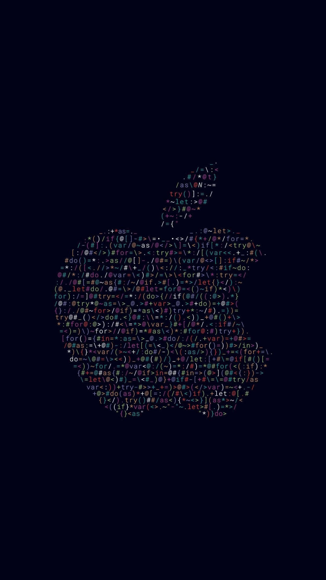 Black Iphone Apple Code Logo