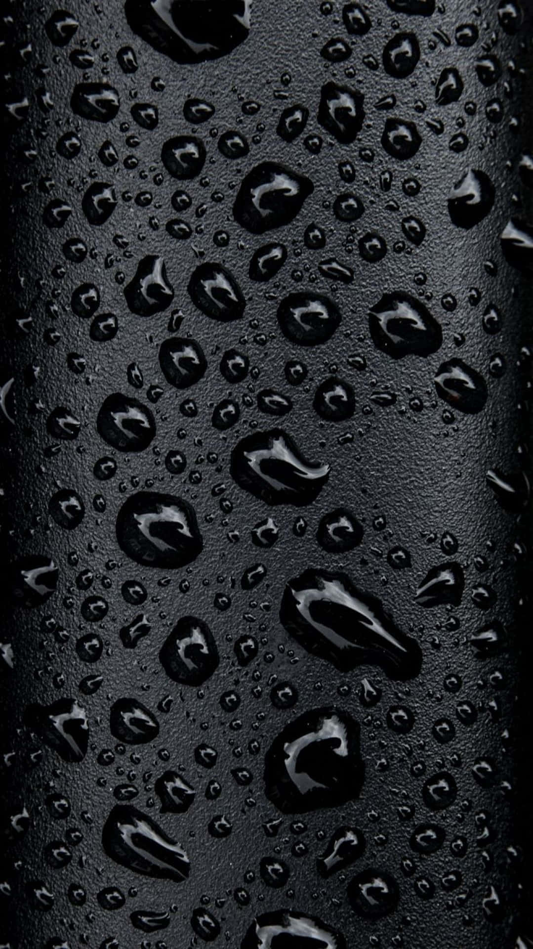 Stylish black iPhone against a white background