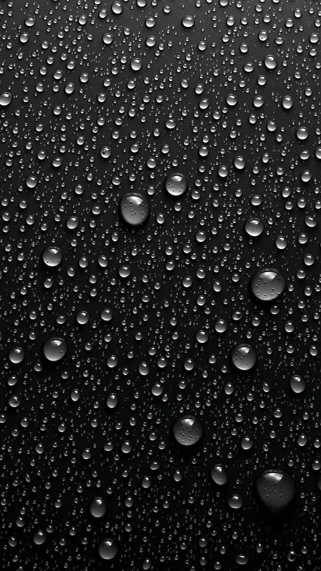 Black Iphone Droplets Picture