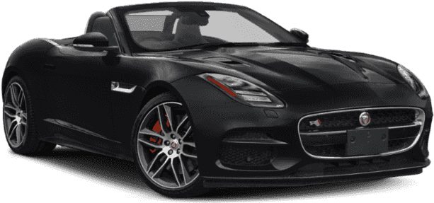 Black Jaguar F Type Convertible PNG