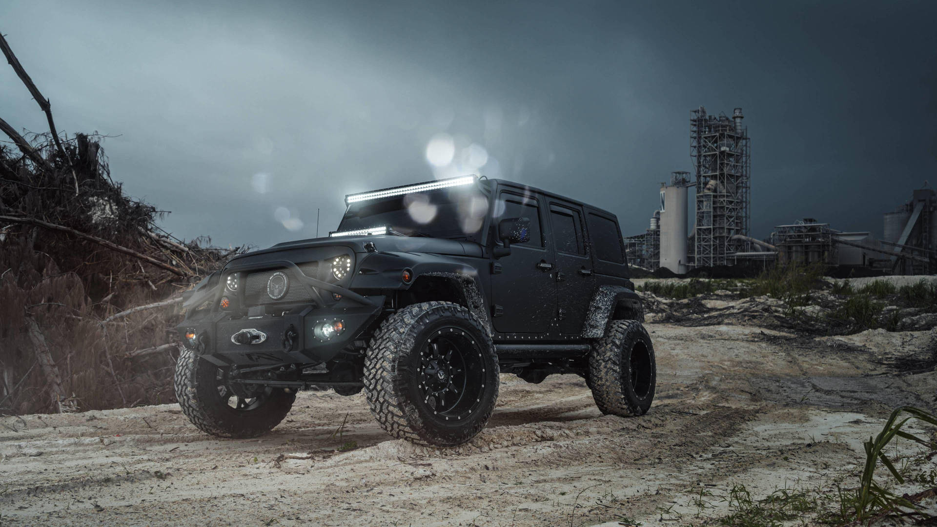 Black Jeep On Site Picture