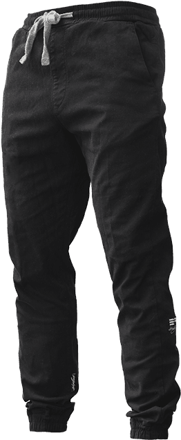 Download Black Jogger Pants Product Display | Wallpapers.com