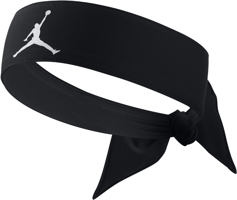 Black Jumpman Headband Sport Accessory PNG