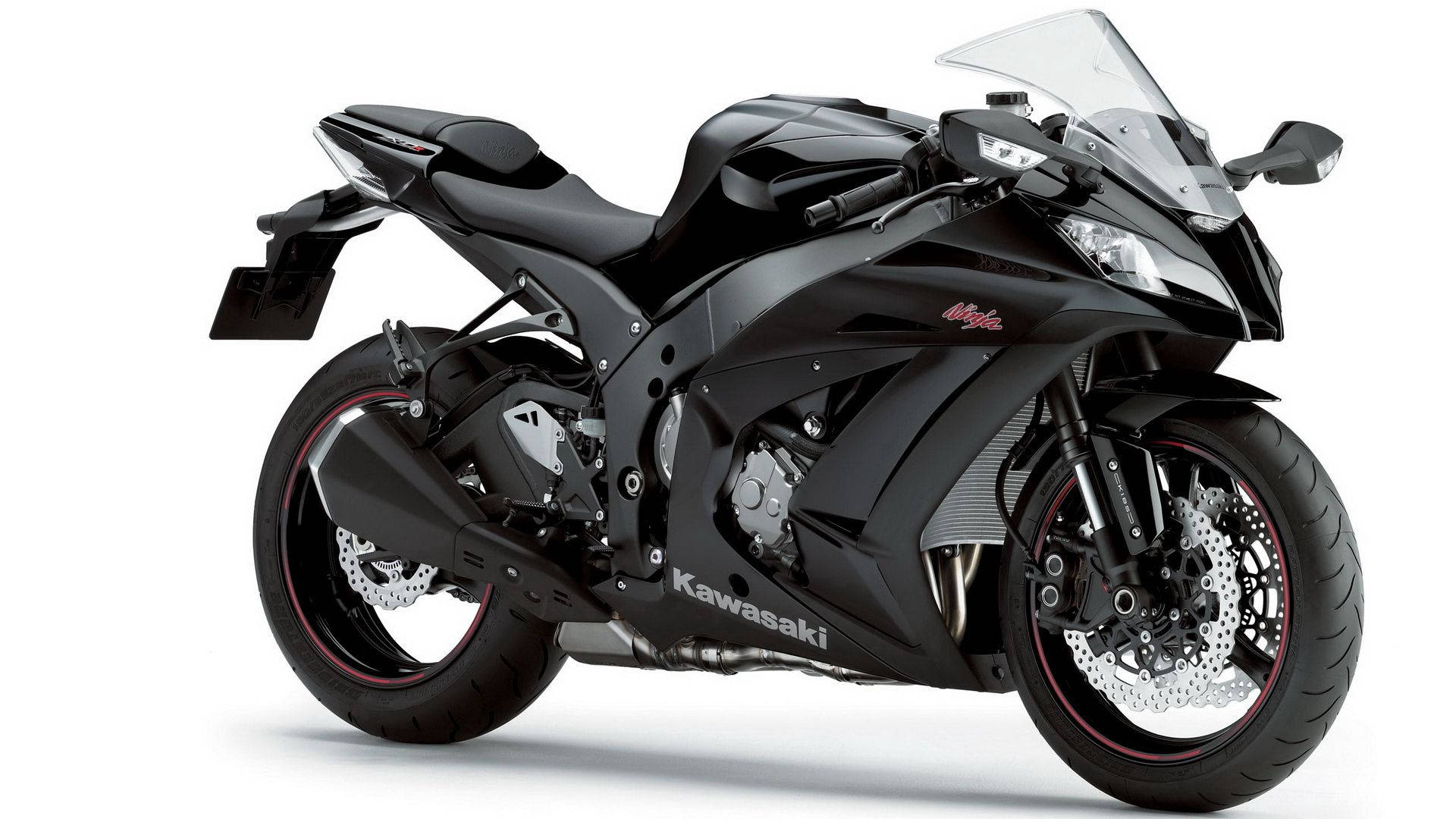 Black Kawasaki Ninja 250r Motorbike Picture