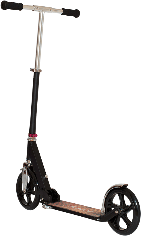 Black Kick Scooter Isolated PNG