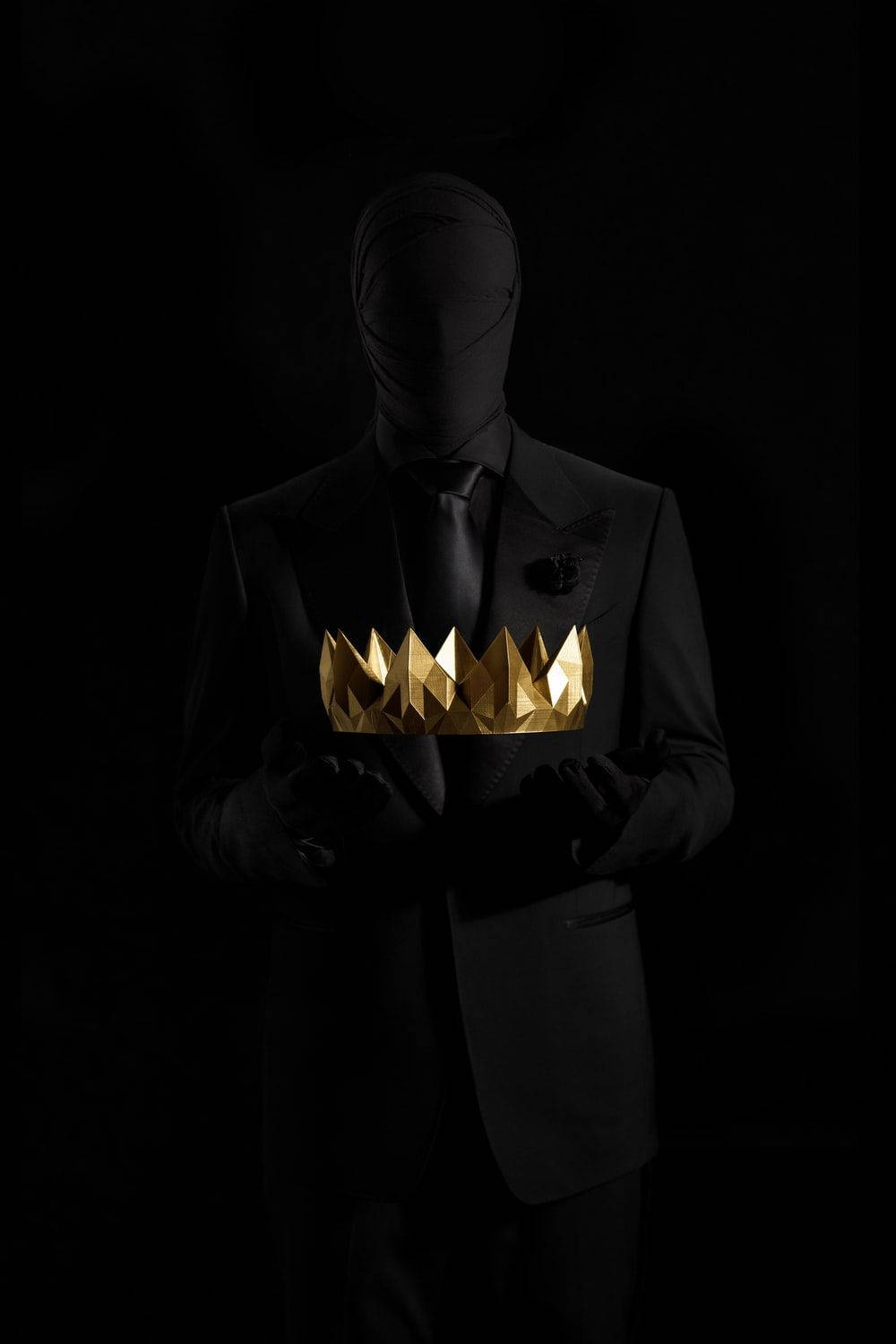 Premium Photo | Queen crown isolated on black background