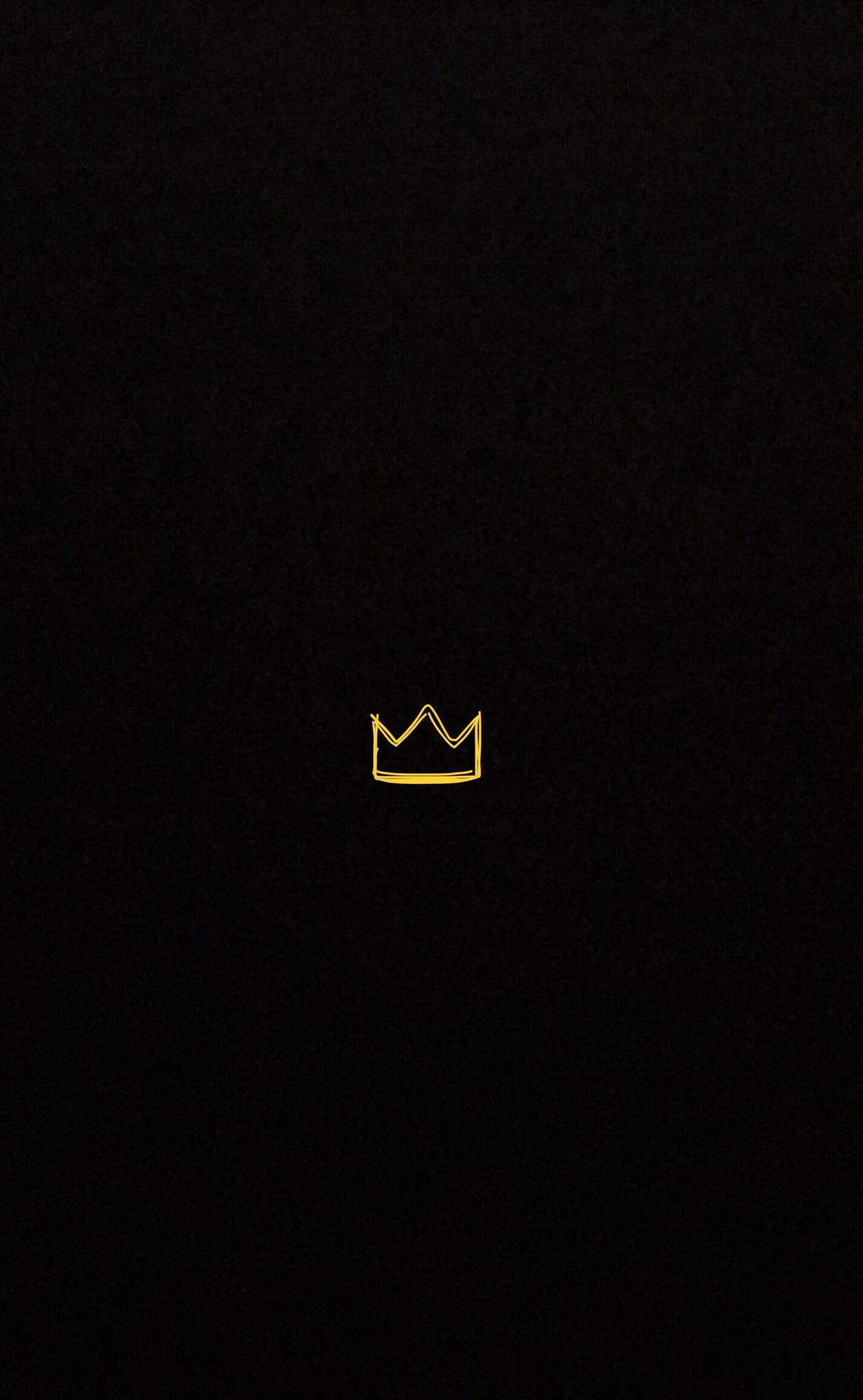 Black King Crown Icon Wallpaper