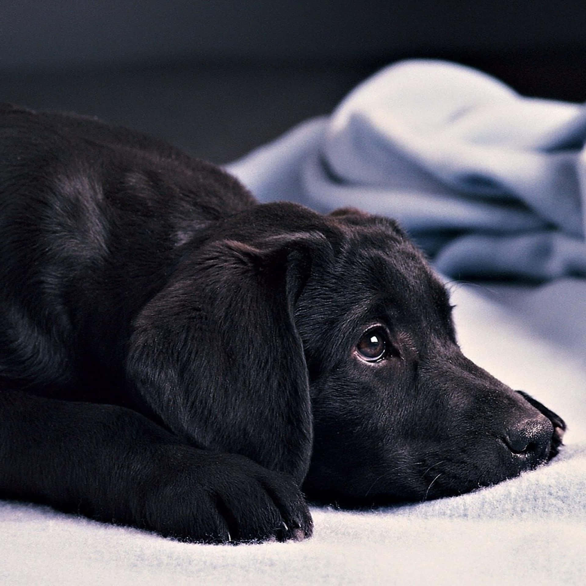 Immaginedi Cuccioli Di Labrador Neri Mentre Dormono