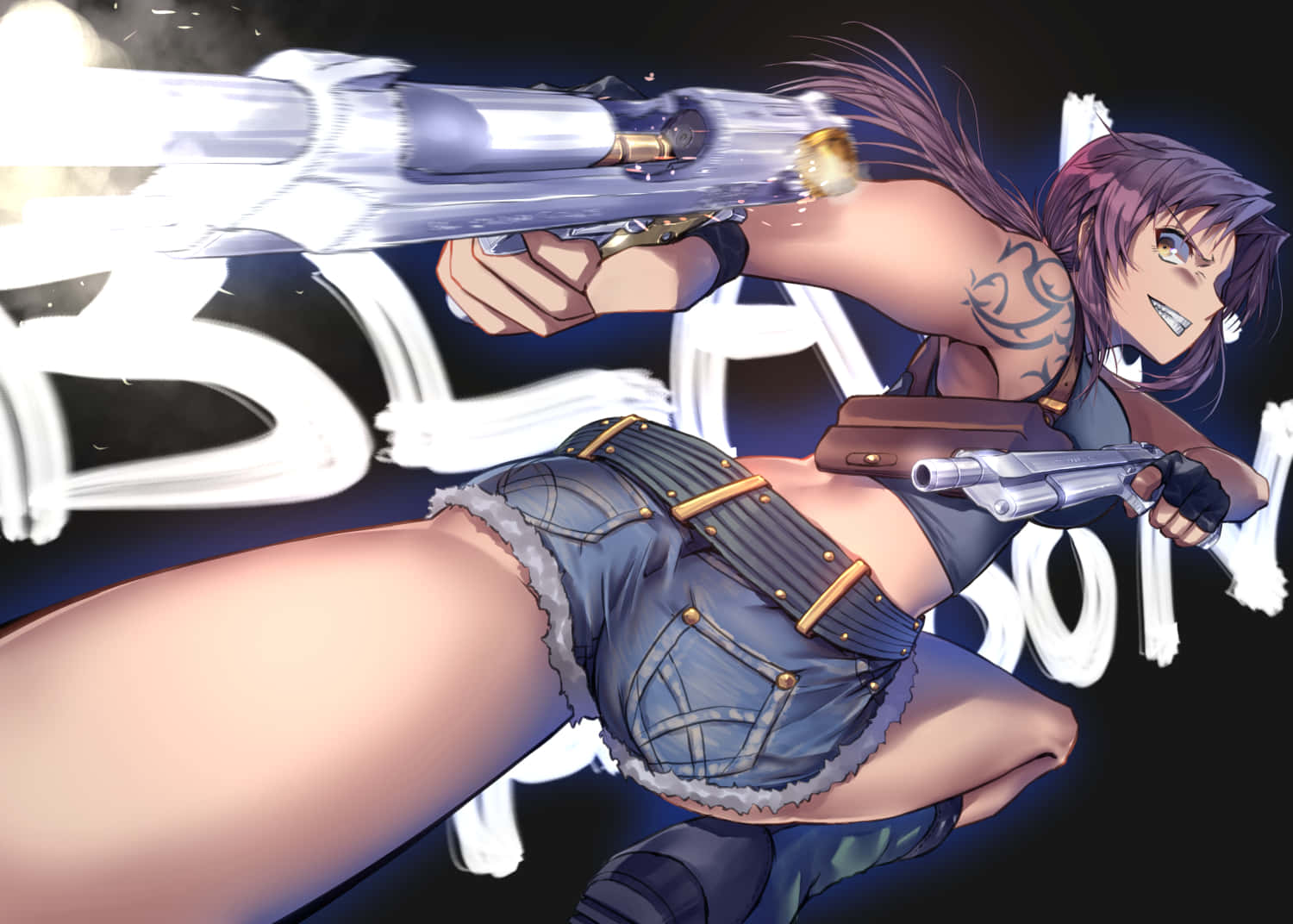 Black Lagoon Revy Toimintapose Taustakuva