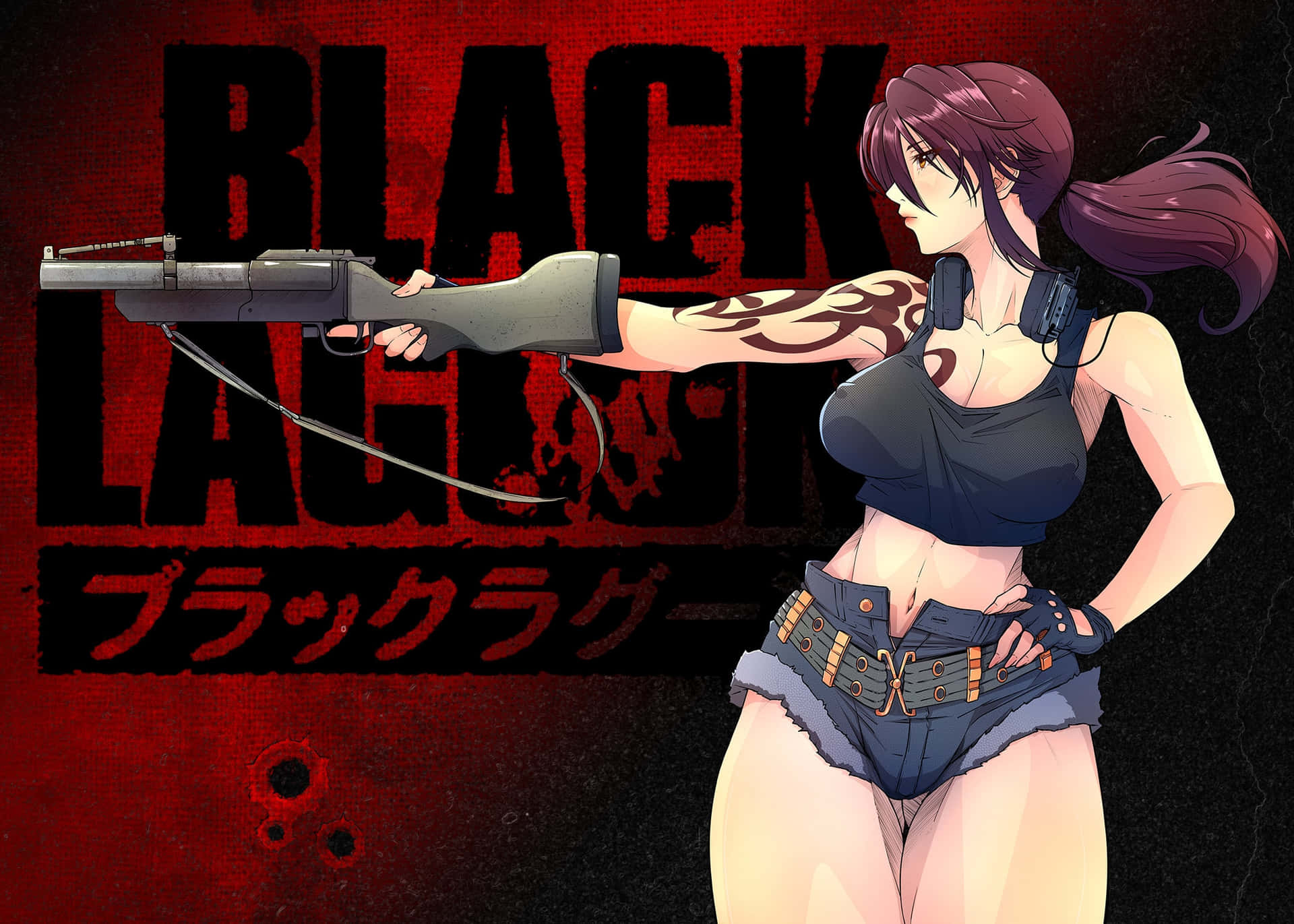 Revy De Black Lagoon Armée Et Dangereuse Fond d'écran