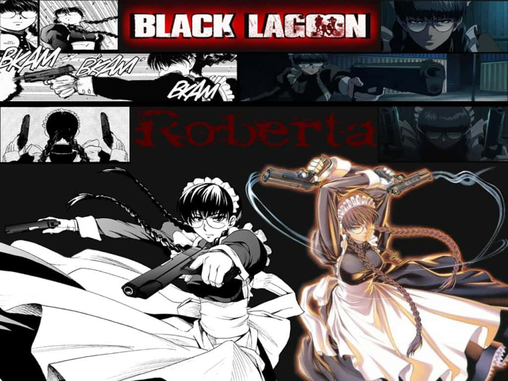 Collage D'action De Roberta De Black Lagoon Fond d'écran