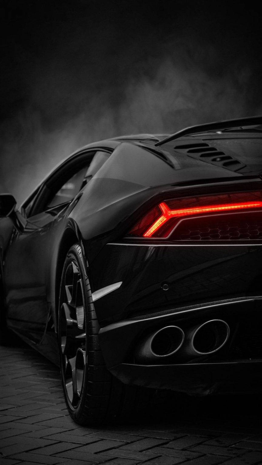 Black Lamborghini Aventador iPhone Car Wallpaper