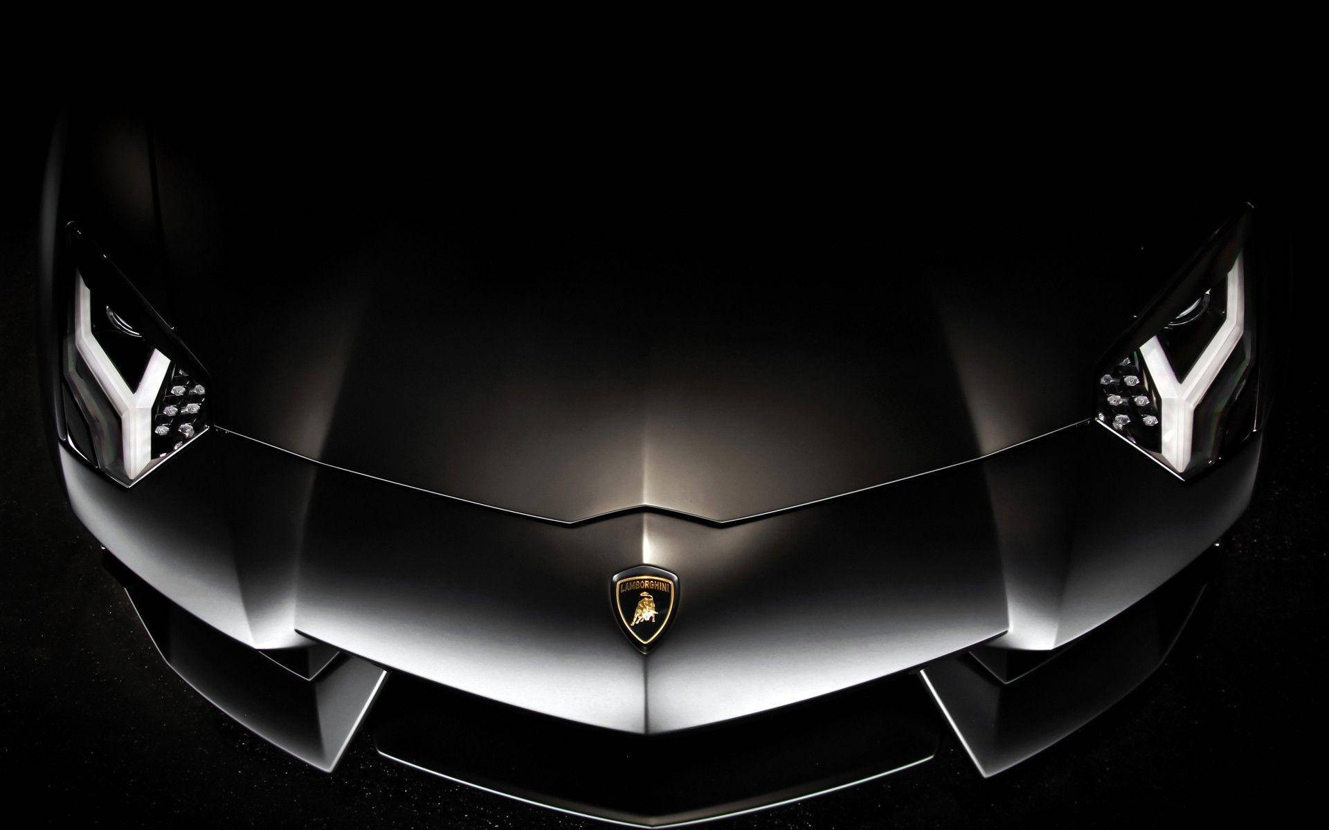Black Lamborghini Hood Wallpaper