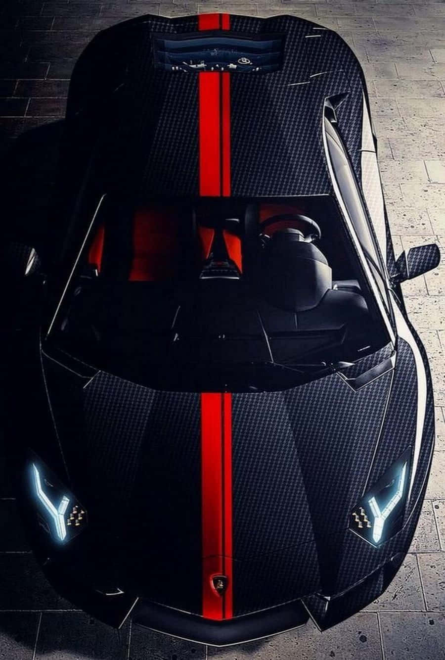 Sort Lamborghini Iphone Øjeørn Vægtapet Wallpaper
