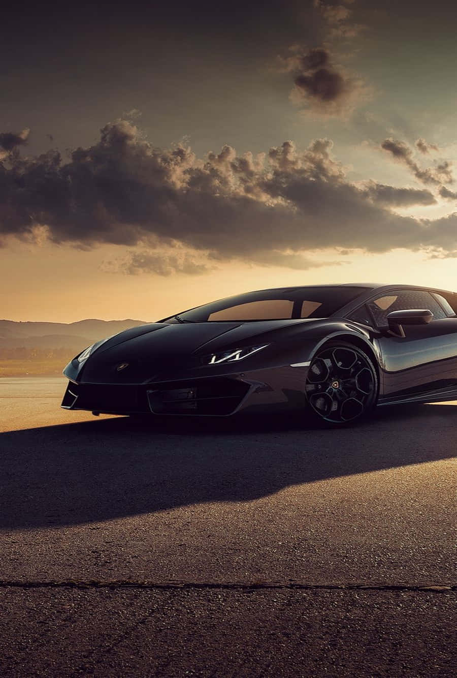 "Luxurious Black Lamborghini iPhone" Wallpaper
