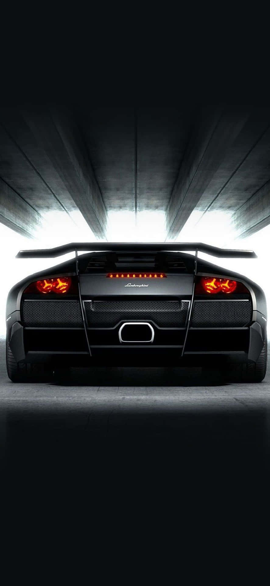Luxuserlebnis - Besitzen Sie Ein Black Lamborghini Smartphone. Wallpaper