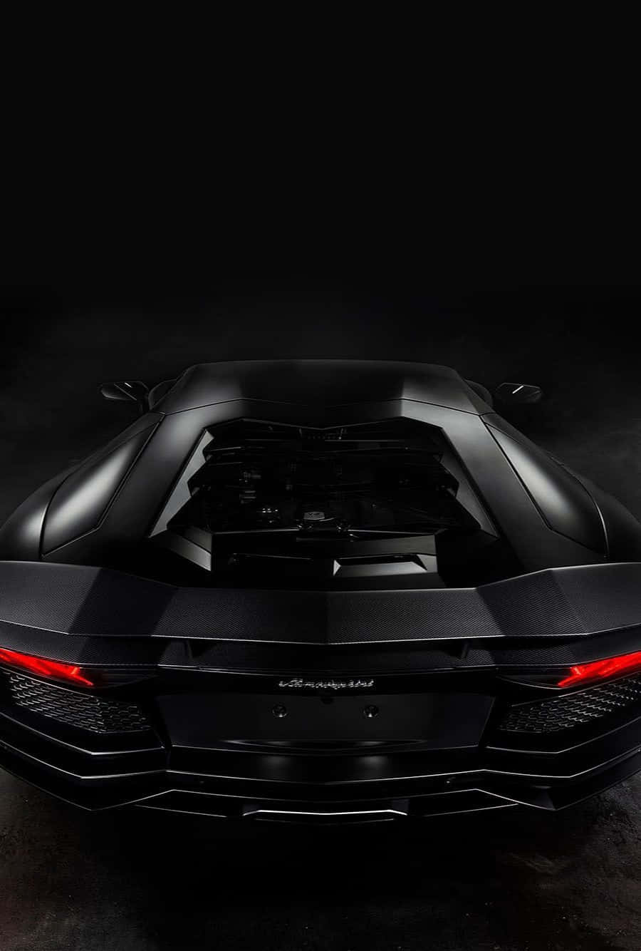 Black Lamborghini Iphone Back Trunk Wallpaper