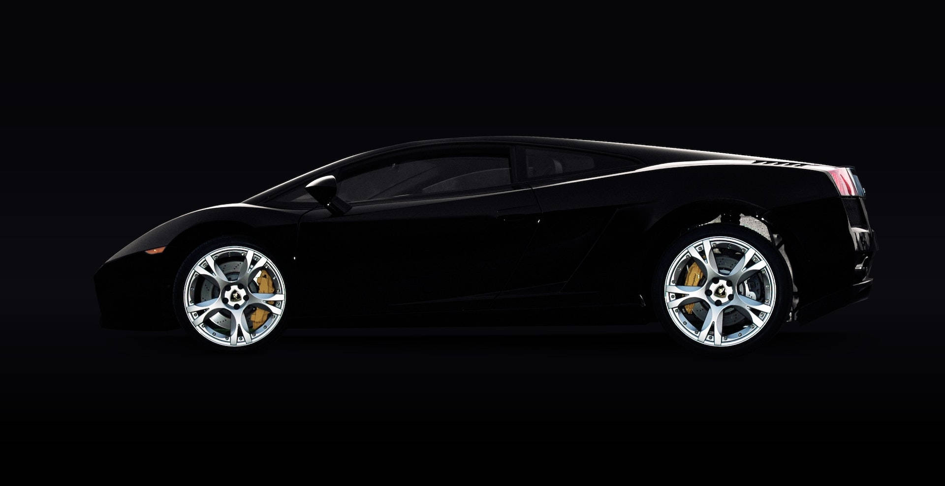 Lamborghinimurciélago Negro Para Ordenador Fondo de pantalla