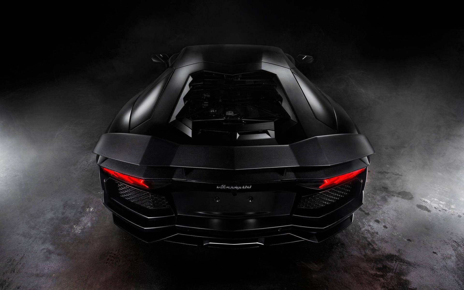 Black Lamborghini Taillights Wallpaper