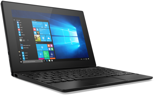 Black Laptop Windows10 Screen PNG