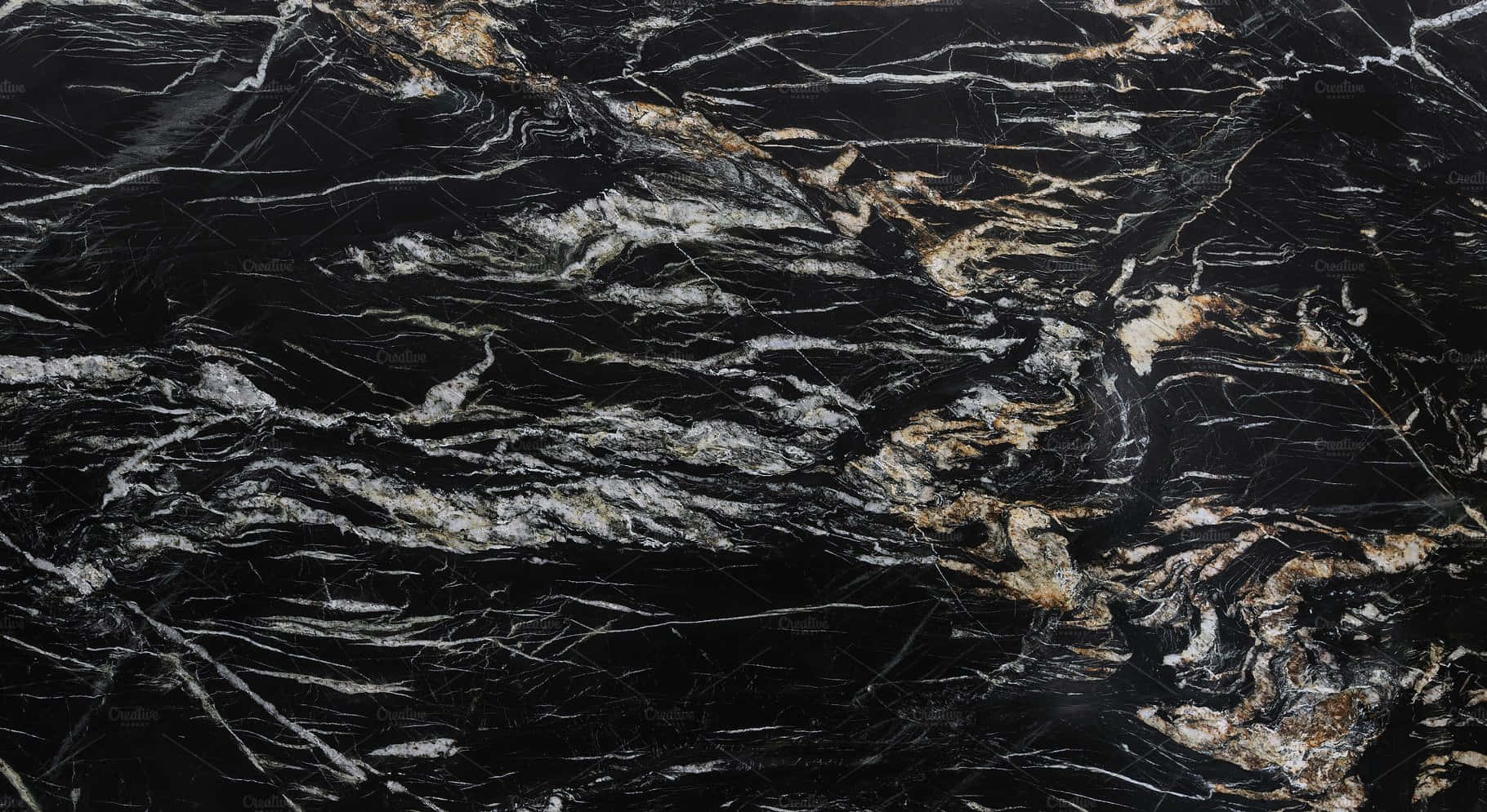 Black Lava Stone Texture Wallpaper