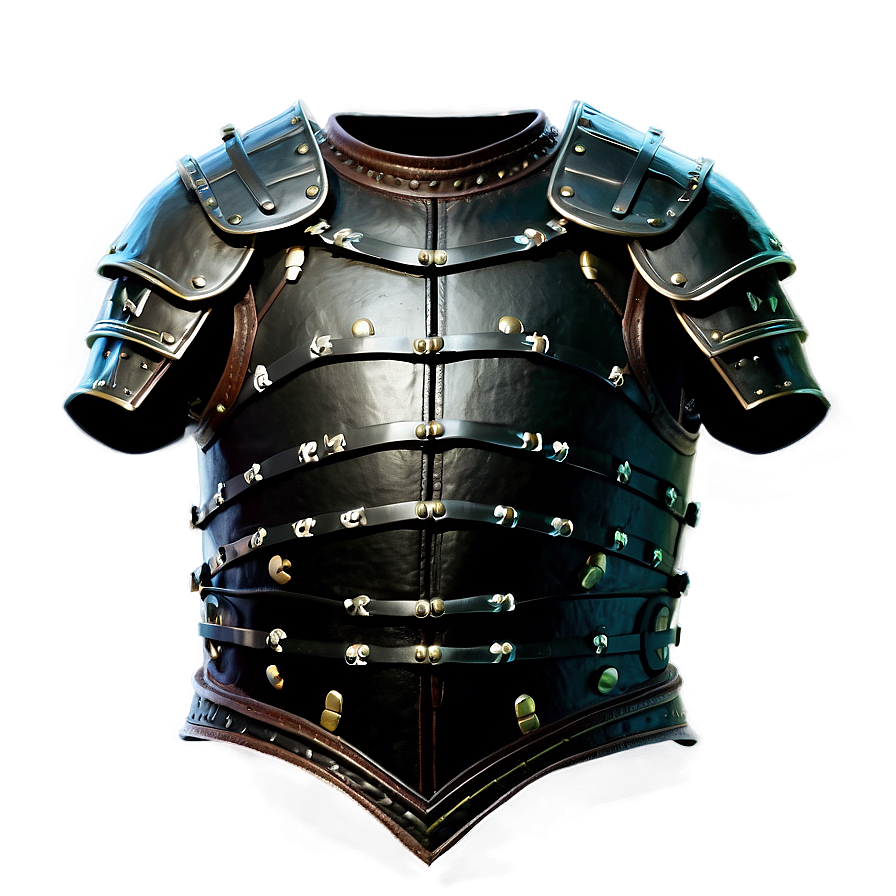 Black Leather Armor Png 06252024 PNG