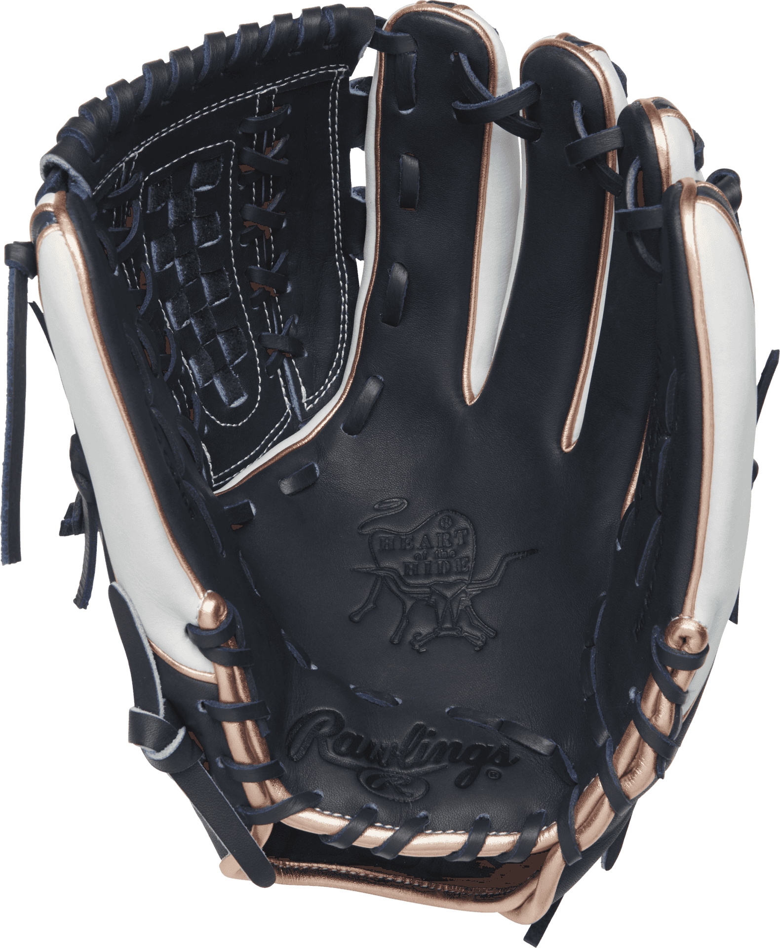 Black Leather Baseball Glove PNG