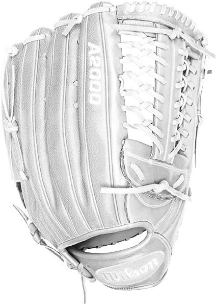 Black Leather Baseball Glove A2000 PNG