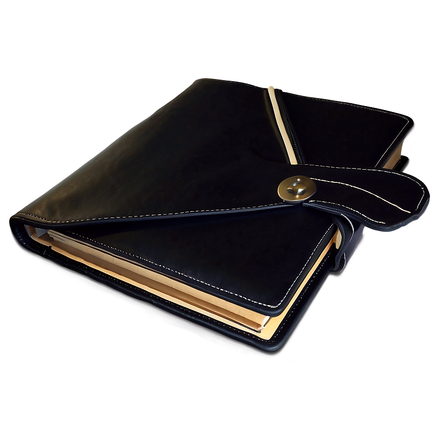 Black Leather Binder Png 80 PNG