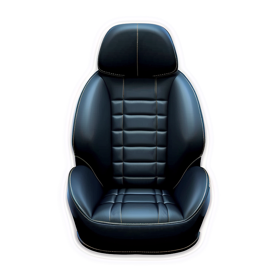 Black Leather Car Seat Png Ahg PNG