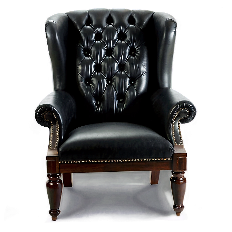 Black Leather Chair Png Nyq PNG