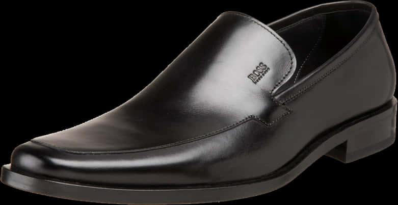 Black Leather Dress Shoe PNG