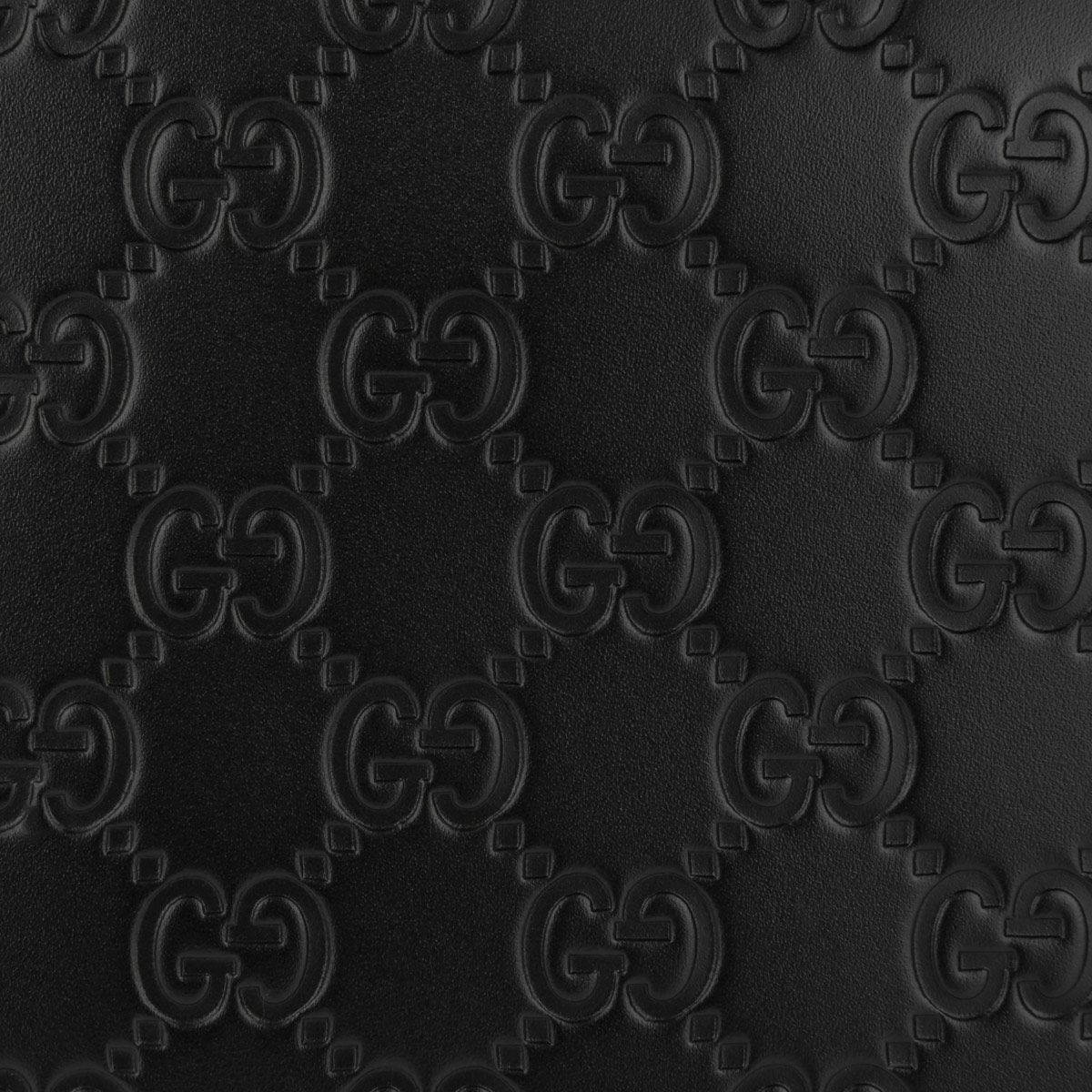 Download Black Leather Gucci Pattern Wallpaper | Wallpapers.com