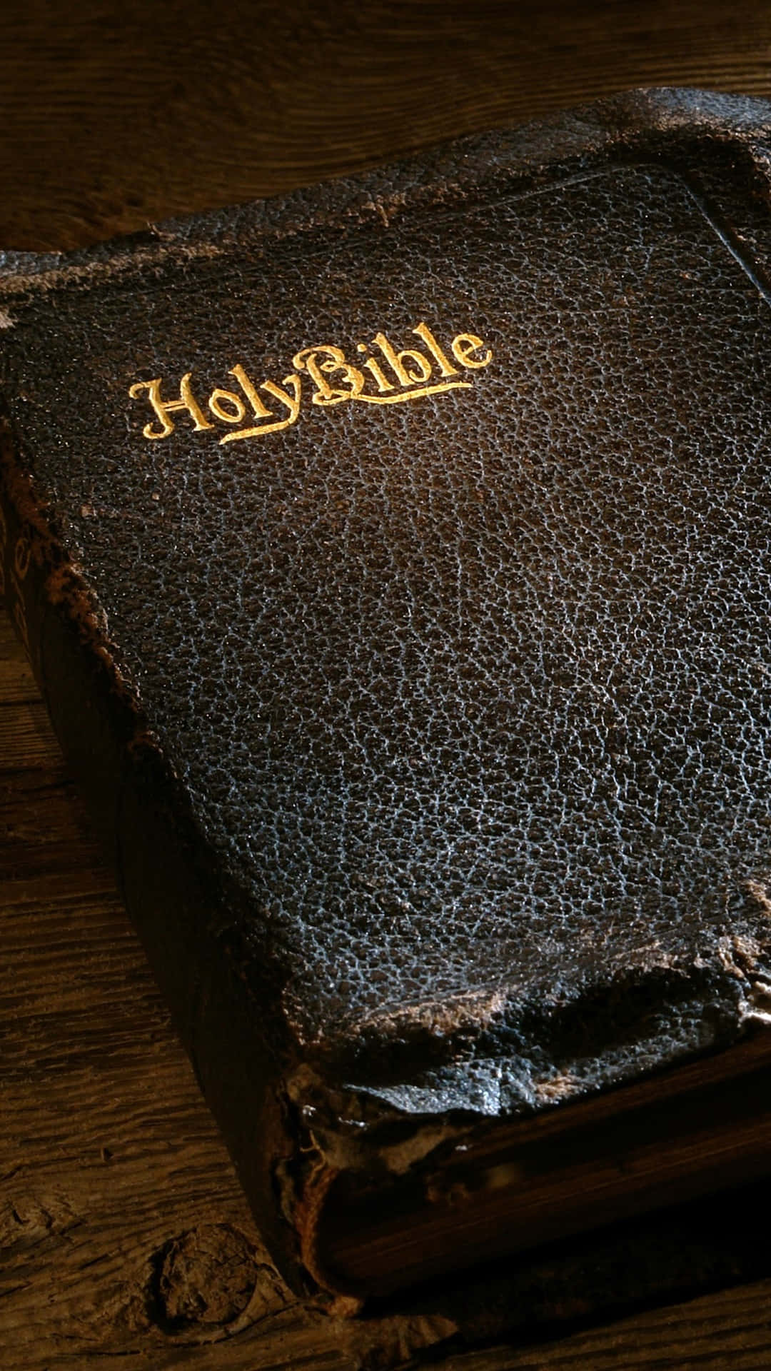 Black Leather Holy Bible Wallpaper