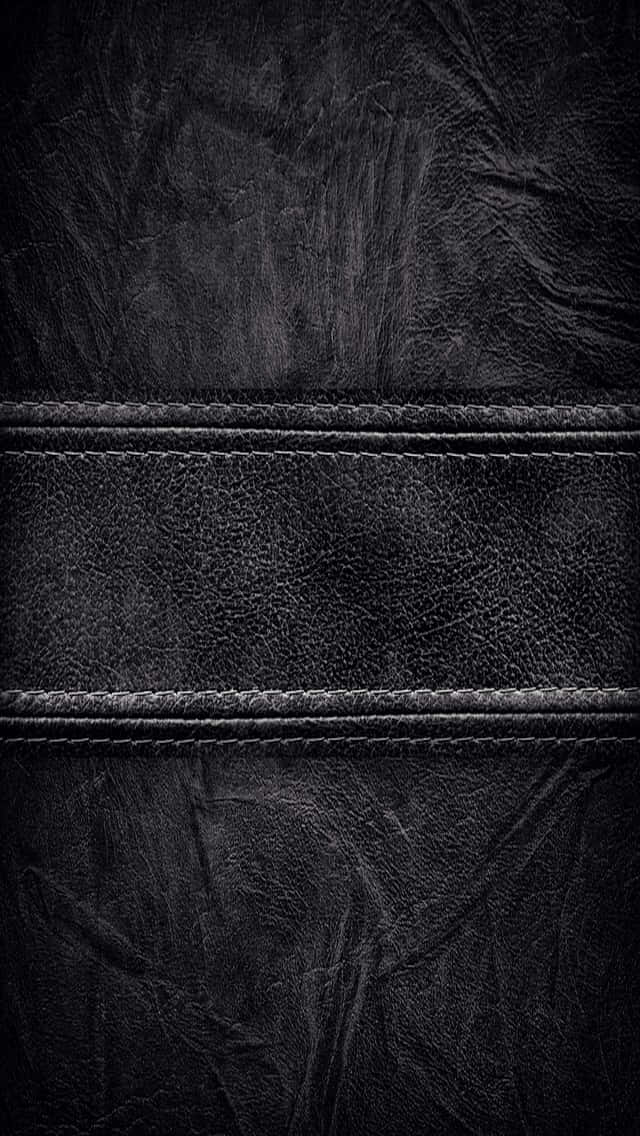 Schwarzerlederhintergrund Mit Einem Streifen Wallpaper