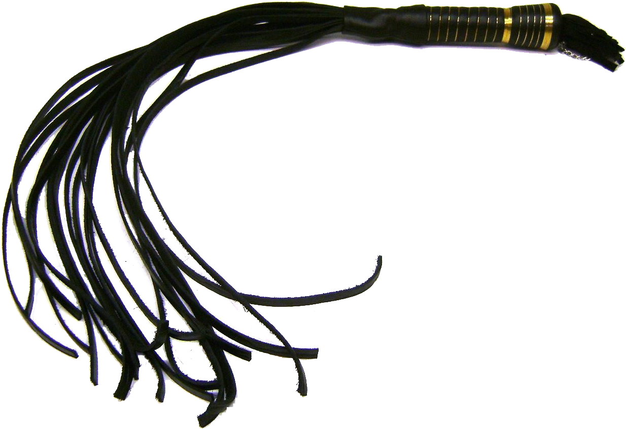 Black Leather Multi Tail Whip.png PNG