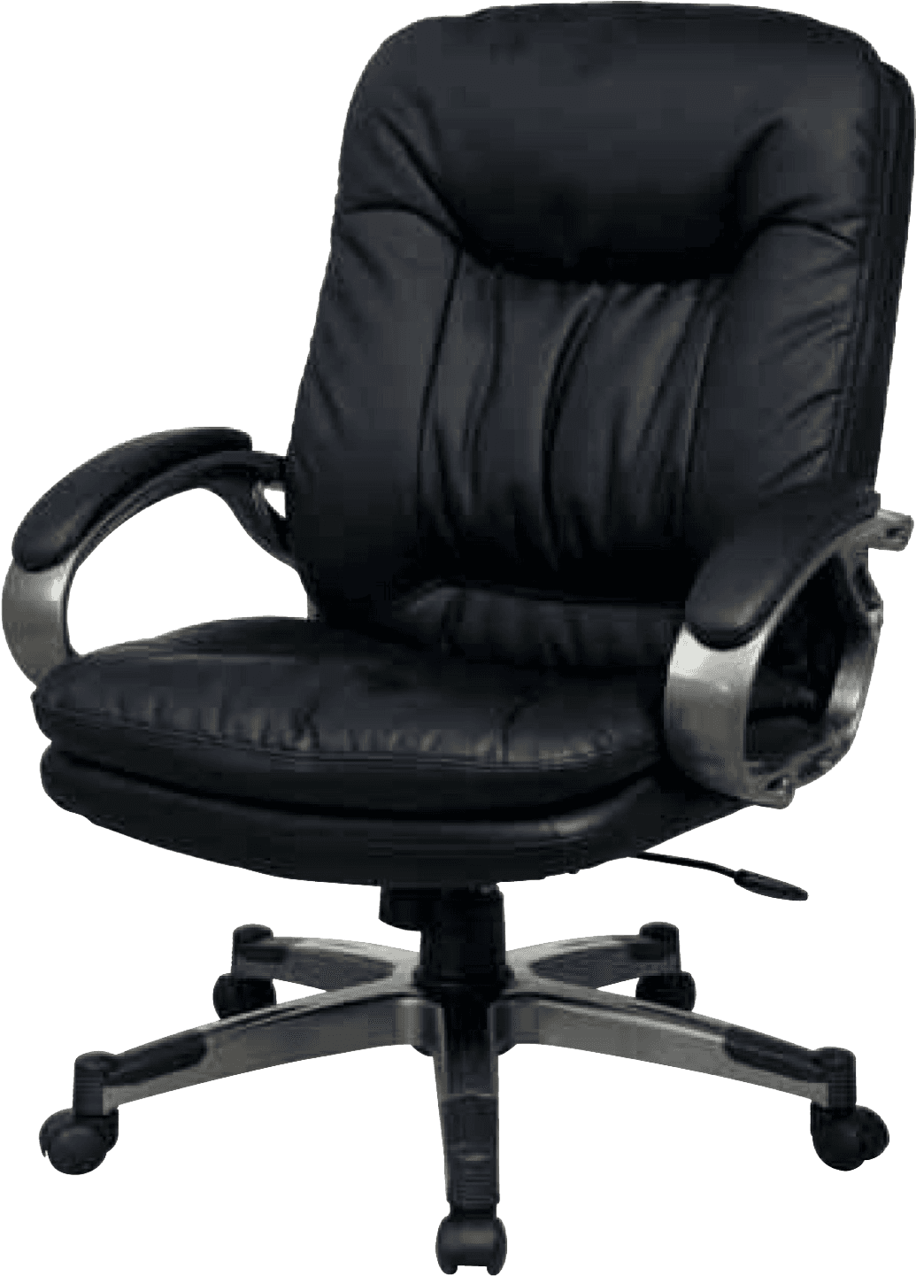 Download Black Leather Office Chair | Wallpapers.com