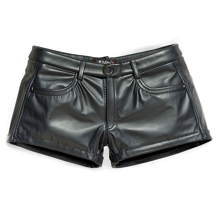 Black Leather Shorts Png Uha24 PNG