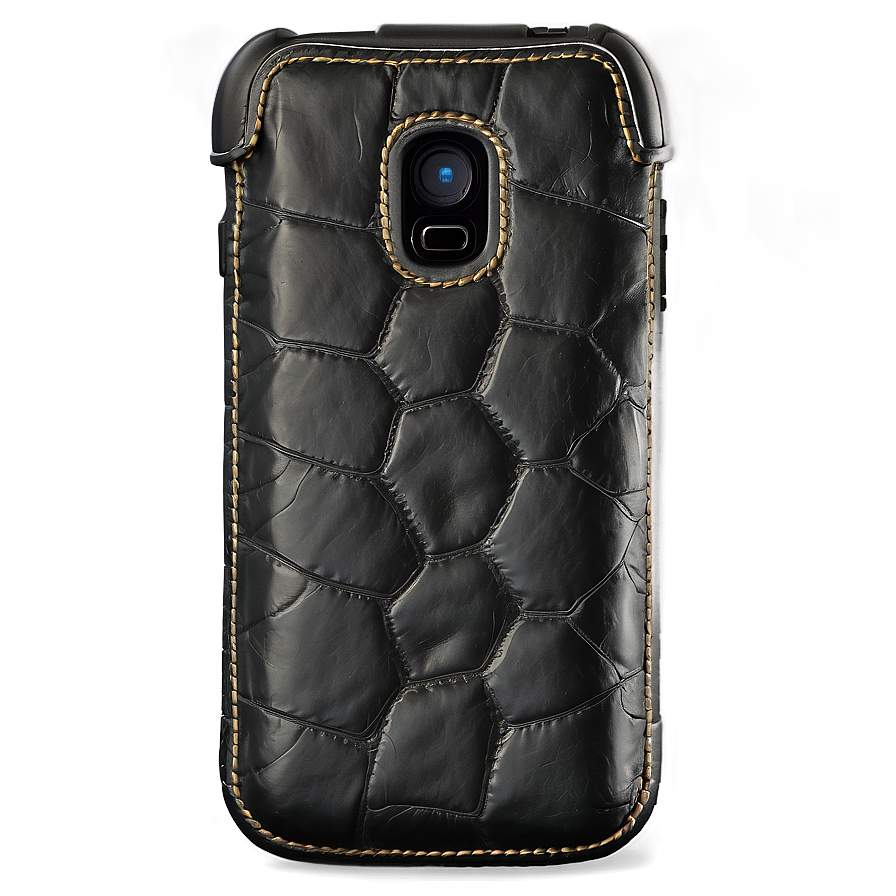 Black Leather Smartphone Case Png Vxj PNG