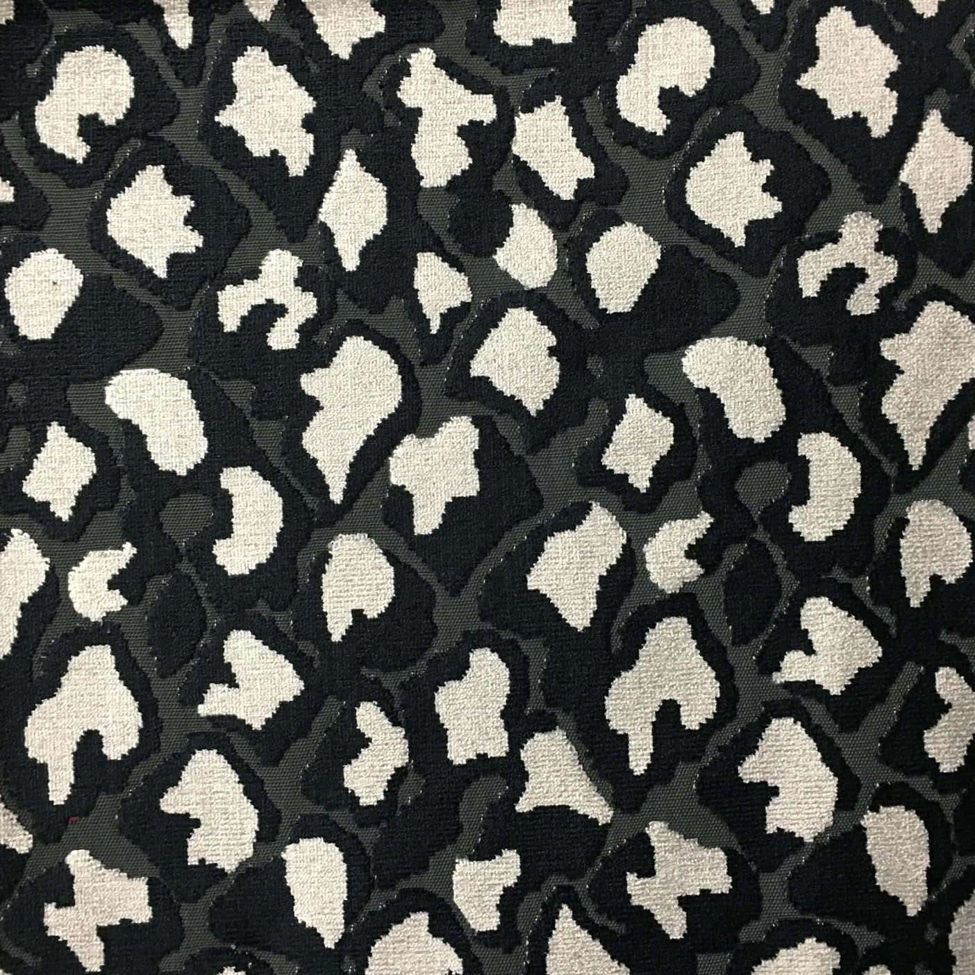 Black Leopard Print Fabric Texture Wallpaper