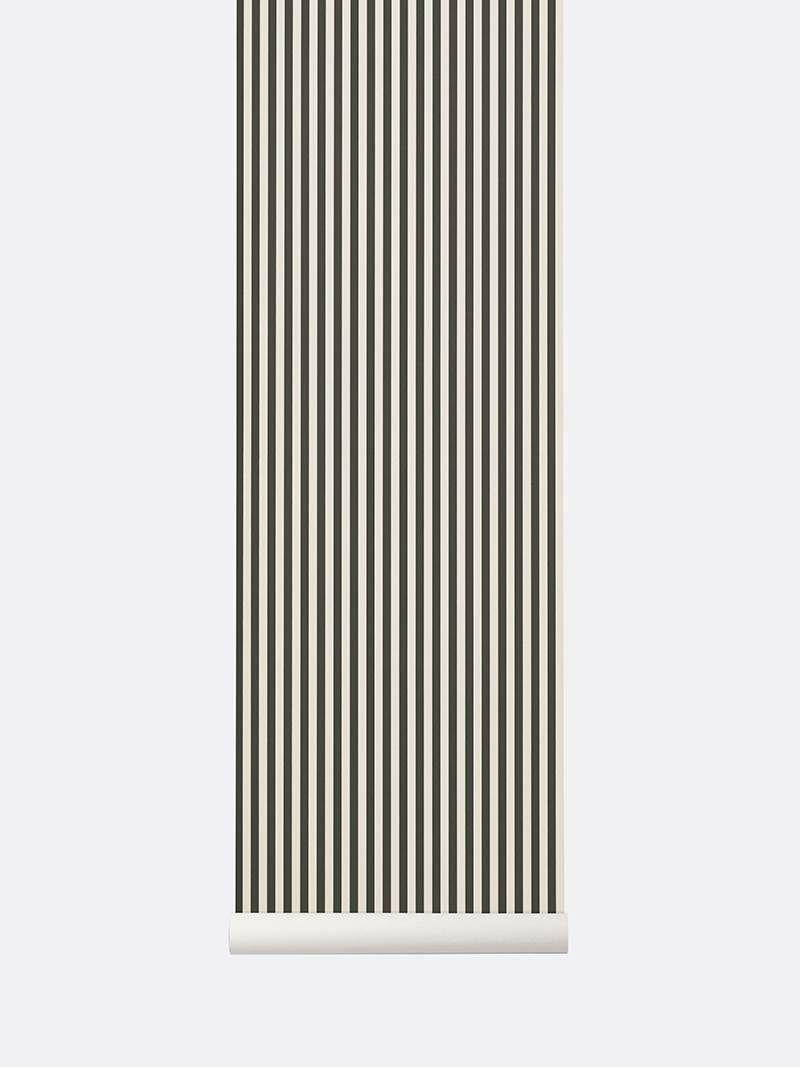 Black Lines In Off White Wallpaper